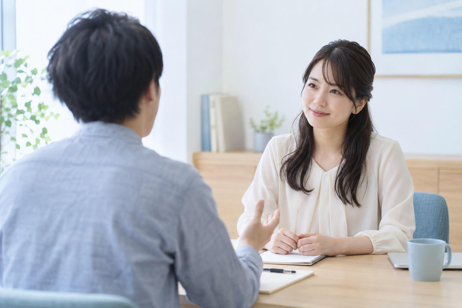 対話を通じたサポートの場面